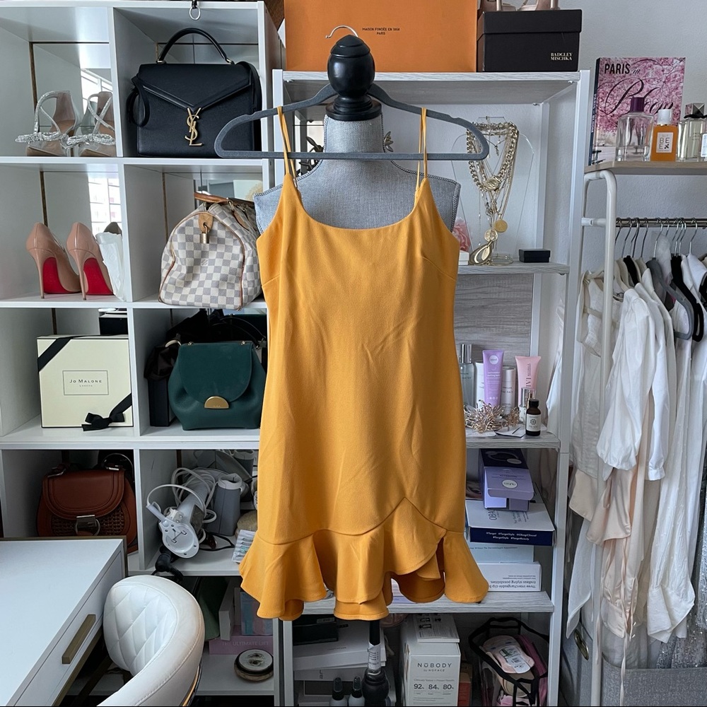 Mura boutique orange bodycon dress - Picture 1 of 8